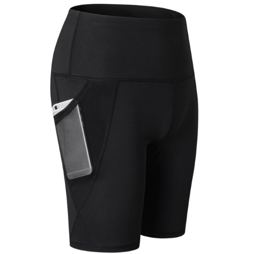 Comfy Tight Fitting Gym Pants with Net Pockets (Black)