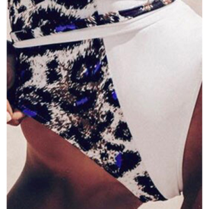 Blue Cheetah Print Swimsuit