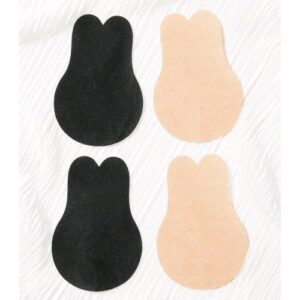 Bunny Ears Breast Lifts (Black and Beige)