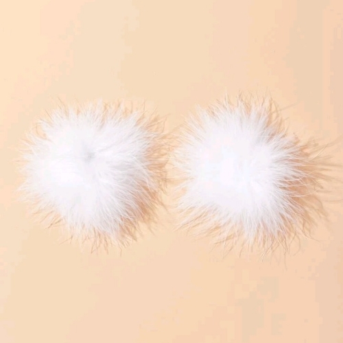 Fluffy Detailed Nipple Pasties