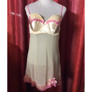 Cream and Pink Babydoll