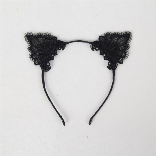 Cute Cat Ear Headband (Black)