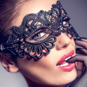 Enchanting Lace Eye Mask (Black - Soft Lace)
