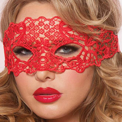 Gorgeous Lace Eye Mask (Red)