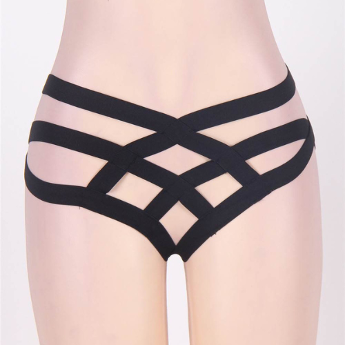Hot and Kinky Cage Bandage Panty (Black)