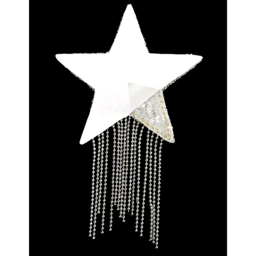 Multiple Sized Rhinestone Detail Star Nipple Pasties with Center Star Accent - Back