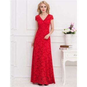 Lace Maxi Dress (Red)