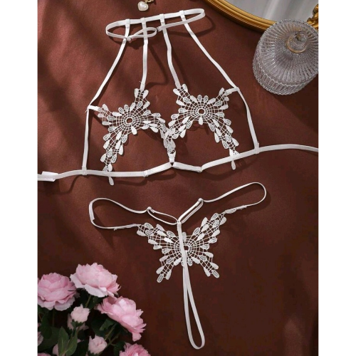 Ribbon Detail Little Bit of Nothing Set - Back - Sarita-Inc Sarita-Inc - Ribbon Detail Little Bit of Nothing Set - Back