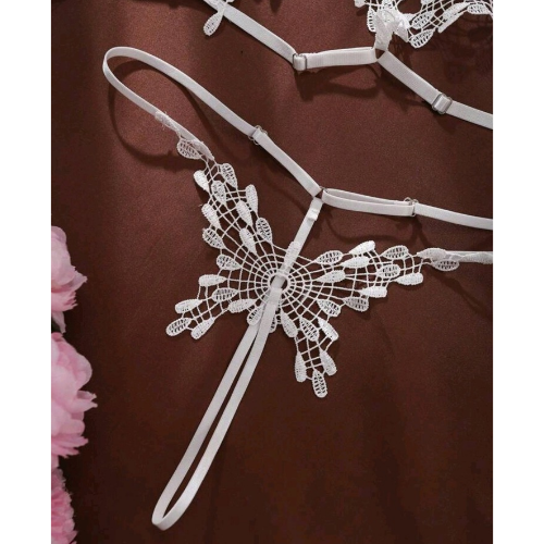 Ribbon Detail Little Bit of Nothing Set - Bottom Close Up - Sarita-Inc Sarita-Inc - Ribbon Detail Little Bit of Nothing Set - Bottom Close Up