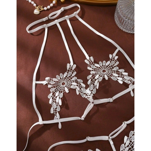 Ribbon Detail Little Bit of Nothing Set - Top Close Up - Sarita-Inc Sarita-Inc - Ribbon Detail Little Bit of Nothing Set - Top Close Up