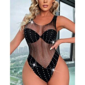 Round-Neckline-Vertical-Line-Rhinestone-Decorated-Teddy.jpg - Sarita-Inc Sarita-Inc -