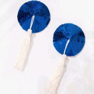 Round-Sequin-Detail-Nipple-Pasties-with-Tassels-Blue-and-White.jpg - Sarita-Inc Sarita-Inc -