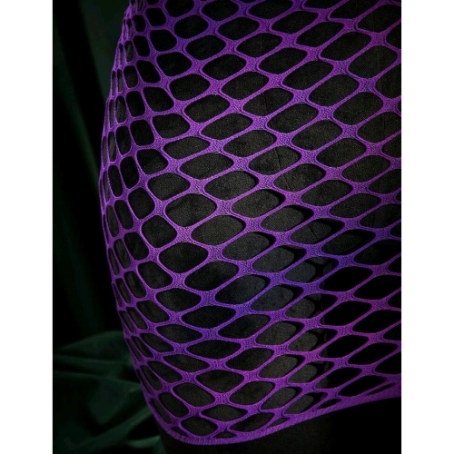 Asymmetric Single Shoulder Body Stocking Dress - Side Close Up - Sarita-Inc Sarita-Inc - Asymmetric Single Shoulder Body Stocking Dress - Side Close Up