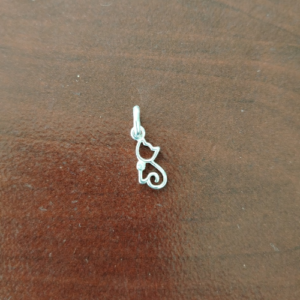 Cat Sterling Silver Pendant