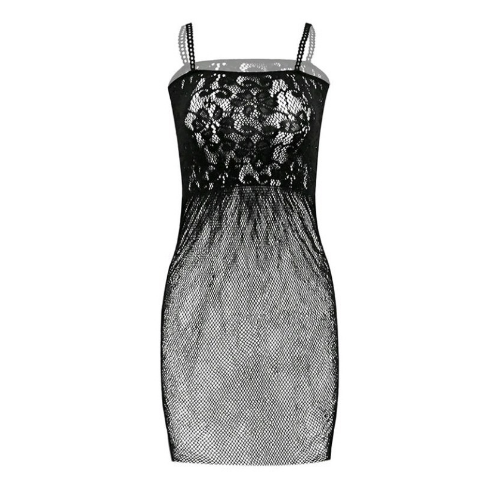 Detailed Lace Top with Mesh Skirt Babydoll - No Model - Sarita-Inc Detailed Lace Top with Mesh Skirt Babydoll- No Model