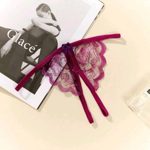 Sexy Triangular Lace set with Crotch Less Section - Bottom Close Up - Sarita-Inc Sexy Triangular Lace set with Crotch Less Section - Bottom Close Up