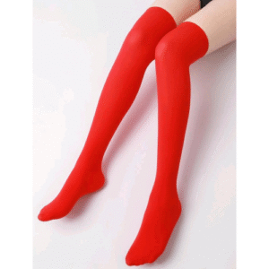 Solid Color Stockings Red - Sarita-Inc Sarita-Inc - Solid Color Stockings (Red)