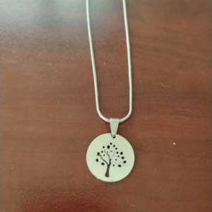 Stainless Steel Pendant with Tree of Life (50cm)